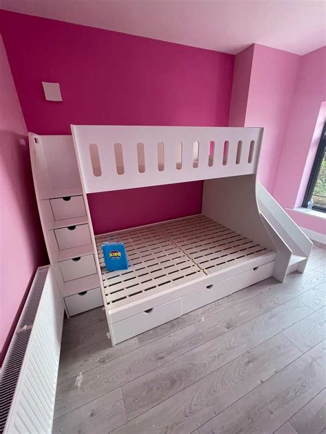 Double & Single Bunk Beds With Slide | MK Furnishings