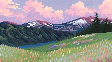 Pixel Art Great Examples Pixel Art Landscape Pixel Art Pixel | The Best ...