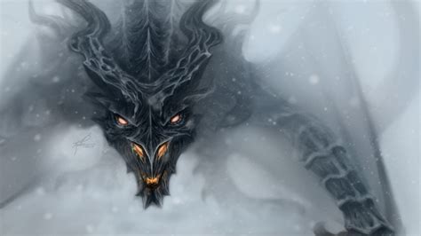 Black dragon illustration, fantasy art, dragon, face, wings HD ...