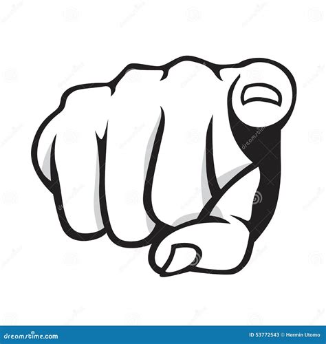 Pointing Finger Or Hand Pointing Symbol Cartoon Vector | CartoonDealer ...