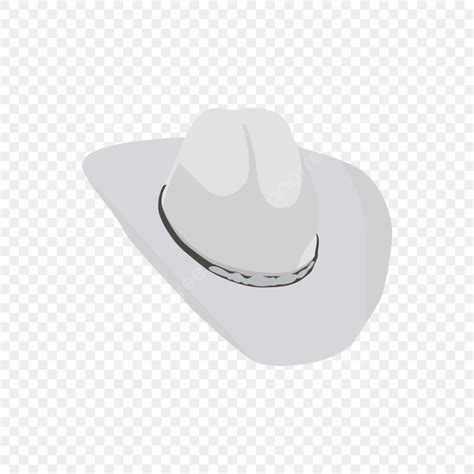 Cowboy Hat Vector Hd PNG Images, White Cowboy Hat Clipart Isolated ...