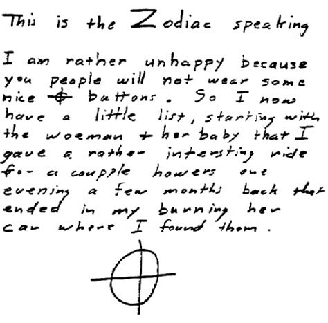 The Zodiac Killer: Evidence, Letters