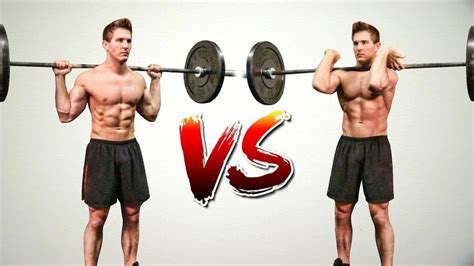 Front Squat VS. Back Squat | WHICH BUILDS MORE MUSCLE & STRENGTH ...