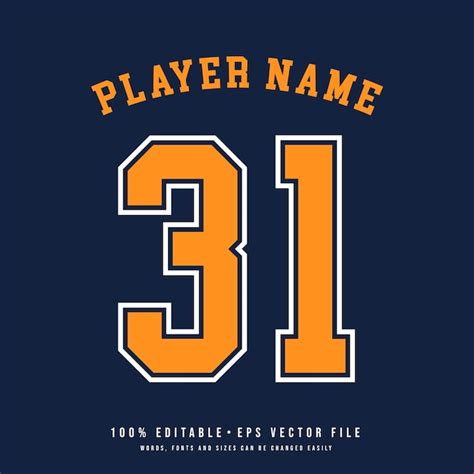 Premium Vector | Jersey number basketball team name printable text ...