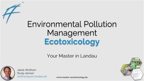 Presenting the Master of Ecotoxicology (Environmental Pollution ...