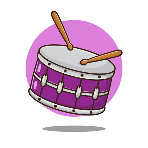 drum music instrument symbol cartoon illustration vector Pro Vector ...