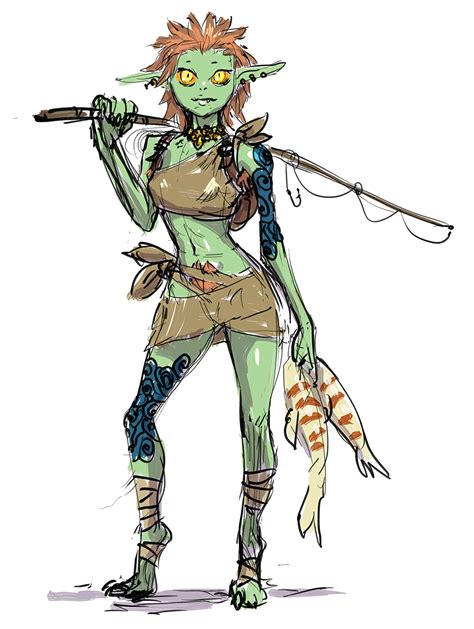 River Goblin | Goblin art, Dungeons and dragons characters, Character art