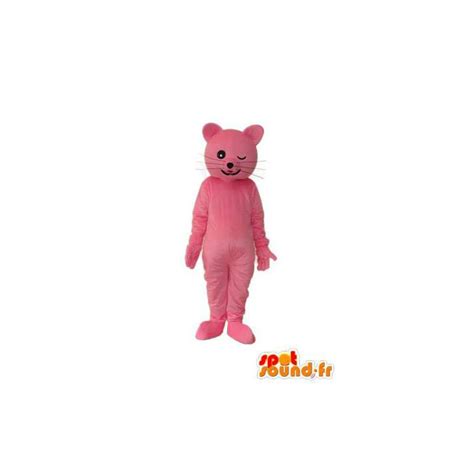 Purchase Pink cat mascot - Costume pink cat stuffed in Cat mascots ...