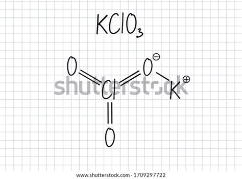 Potassium Chlorate Formula Handwritten Chemical Formula Stock ...