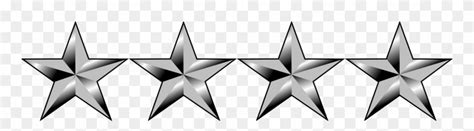 General - 4 Star General Insignia Clipart (#2194109) - PinClipart