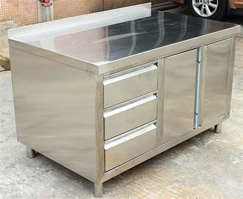 Commercial Stainless Steel Work Prep Table With Cabinet & Drawers - Buy ...