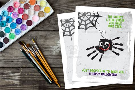 Fall Classroom Decor: Spider Handprint Craft Halloween Art Activity by ...