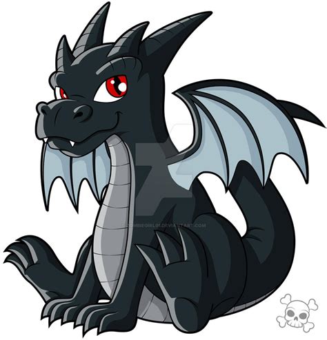 Cute Black Dragon by ZombieGirl01 on DeviantArt