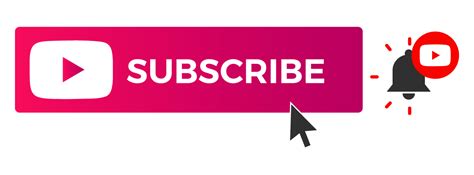 YouTube Subscribe button png vector + Notification Bell