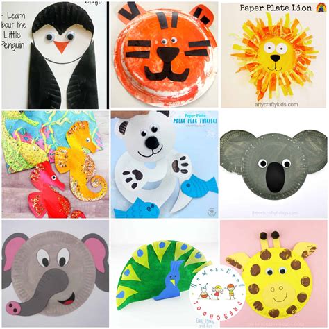 Easy Paper Plate Crafts Animals - Gwerh