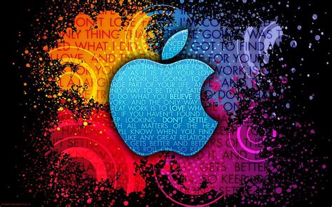 HD wallpaper: Apple Colorful background creative logo, blue, purple ...