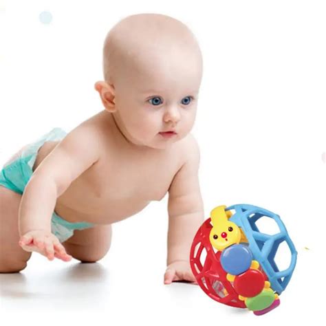 Baby Play Ball ABS Baby Bendy Ball Toddlers Fun Multicolor Activity ...