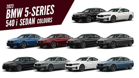 2023 BMW 5 Series 540i Sedan All Colors - AUTOBICS