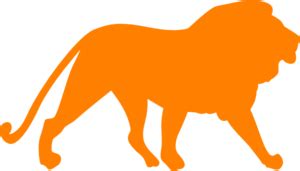 Orange Lion Clip Art at Clker.com - vector clip art online, royalty ...