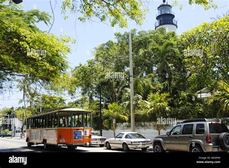 Florida Key West Trolley Stock Photo - Alamy