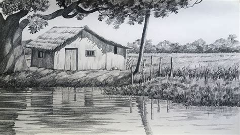 Dark Landscape Drawings Pencil