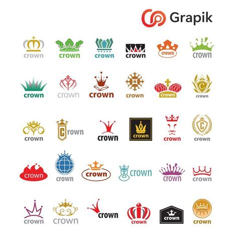 TOP Crown Logo collection | Logo collection, Logo inspiration, Crown logo