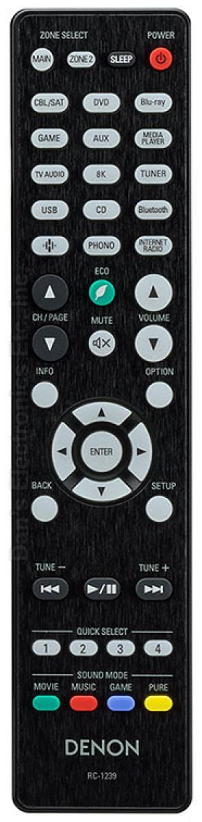 Buy DENON RC1239 -30701028000AD Audio/Video Receiver Remote Control