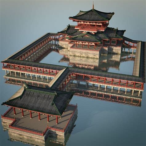 japanese castle 3d model