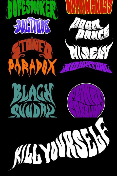 I will draw logo band stoner rock, doom, sludge, psychedelic Stoner ...