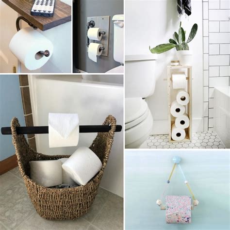 15 Creative DIY Toilet Paper Holder Ideas to Get It Rolling