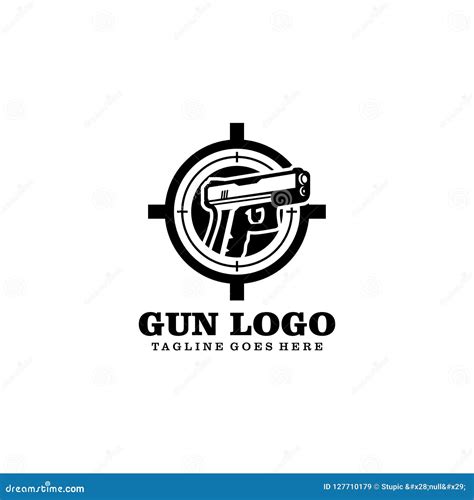 Creative Gun Logo Design Vector Art Logo Stock Illustration ...