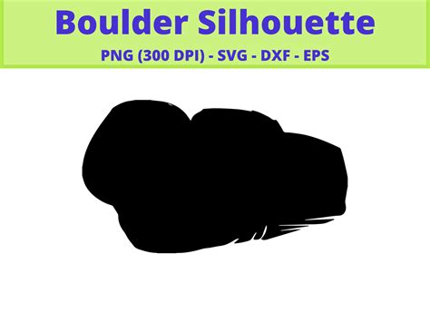 Boulder Silhouette Cut File, SVG, PNG, EPS, DXF By Brilliant Digital ...