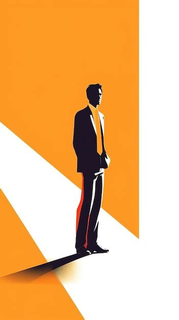 Premium Photo | Businessman silhouette