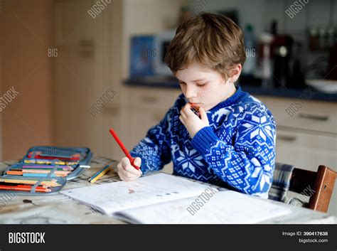 Lonely School Kid Boy Image & Photo (Free Trial) | Bigstock