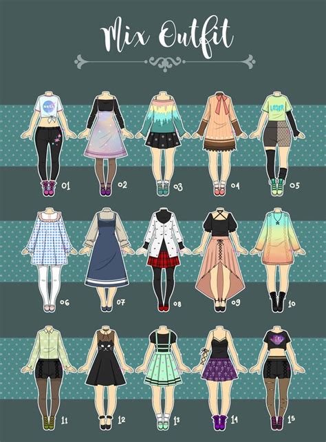 (OPEN 1/15) CHEAP Casual Outfit 07 by Rosariy | Roupas de anime ...