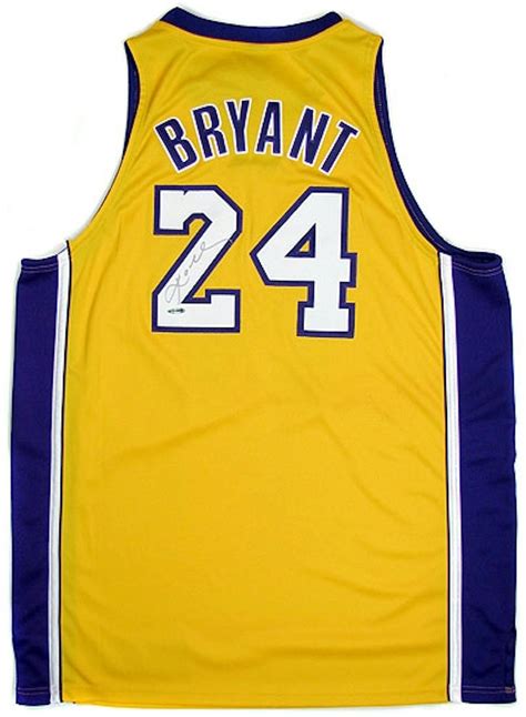 Kobe Bryant Autographed L.A. Lakers Authentic Yellow Jersey #24 (UDA ...