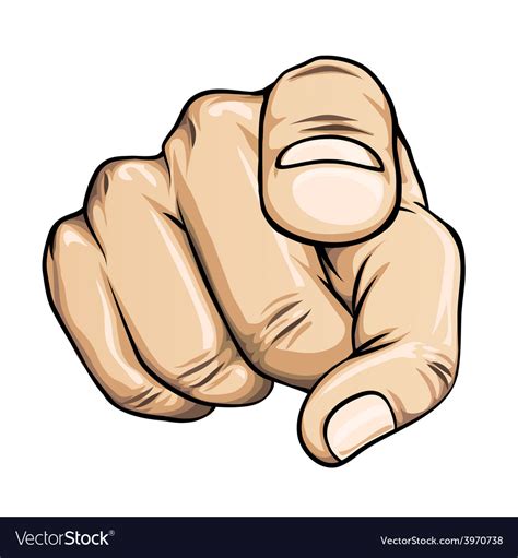 Pointing finger Royalty Free Vector Image - VectorStock