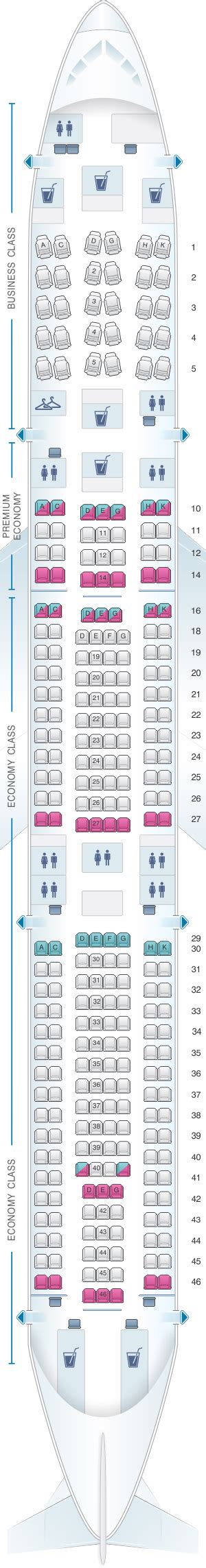 Seat Map Lufthansa Airbus A340 300 279pax | SeatMaestro