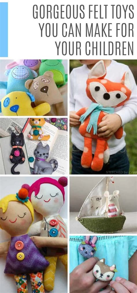 33 Super Cute Felt Toy Patterns Your Kids Will Love to Play With!