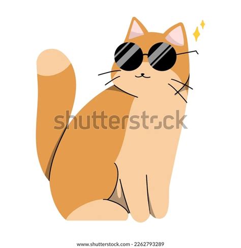 Cute Cat Illustration Glasses Stock Illustration 2262793289 | Shutterstock