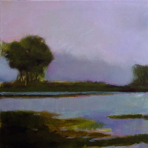 Landscape Lake Scene Painting Acrylic on Canvas Modern - Etsy