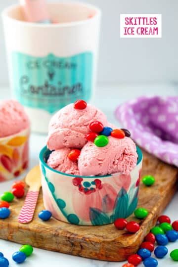 Skittles Ice Cream Recipe - We are not Martha