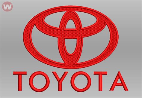 Toyota logo Machine embroidery design 4 sizes | Etsy