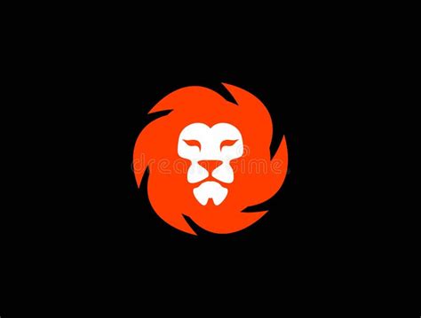 Orange Lion logo stock vector. Illustration of king - 167912079