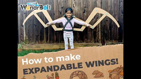 Make cardboard Articulated Wings with WondrBolts - YouTube | Diy wings ...