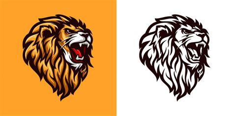 lion head logo 5145103 Vector Art at Vecteezy