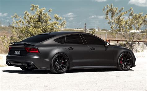 Matt Black Audi RS7 on Velgen Wheels!