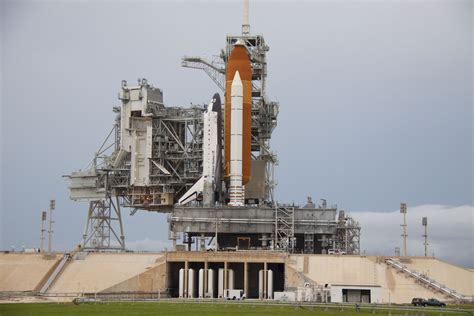 ESA - Space shuttle Atlantis on Launch Pad 39A