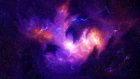 Purple Nebula: Sci-Fi Space HD Wallpaper