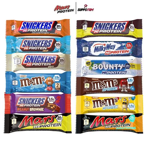 Mars Snickers M&M Bounty Protein Bars All Flavors (1 bar) Assorted ...